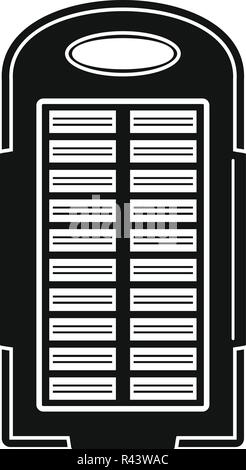 Power Bank solar panel Symbol. Einfache Abbildung: Power Bank solar panel Vektor Symbol für Web Design auf weißem Hintergrund Stock Vektor