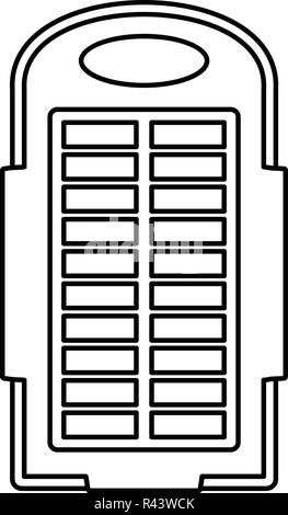 Power Bank solar panel Symbol. Überblick Abbildung: Power Bank solar panel Vektor Symbol für Web Design auf weißem Hintergrund Stock Vektor