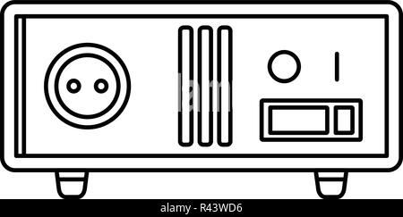 Elektrische Stabilisator Symbol. Überblick Abbildung: Elektrische Stabilisator vektor Symbol für Web Design auf weißem Hintergrund Stock Vektor