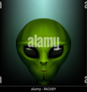Das alien Porträt Stockfoto