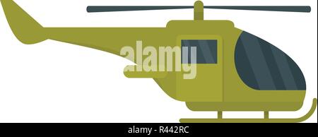 Militärische Hubschrauber Symbol. Flache Darstellung der militärischen Hubschrauber vektor Symbol für Web isoliert auf weißem Stock Vektor