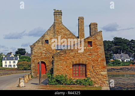 Gezeitenmühle Pen Castel in der Bretagne Stockfoto