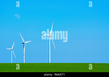 Windkraftanlagen in Bulgarien Stockfoto