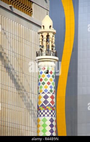 Manama Vereinigte Arabische Emirate - Dubai Minarett Stockfoto
