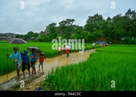 Rohingya-flüchtlinge in Bangladesch Stockfoto