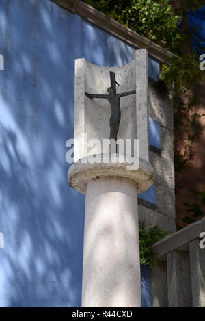 Skulptur in Labin, Kroatien Stockfoto