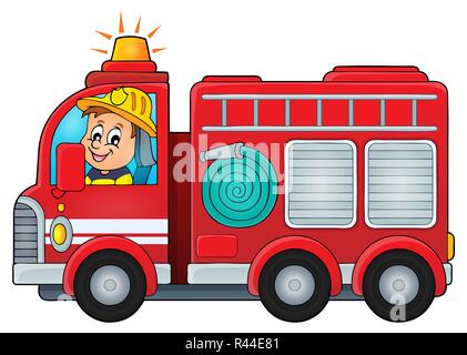 Fire Truck Thema Bild 4 Stockfoto