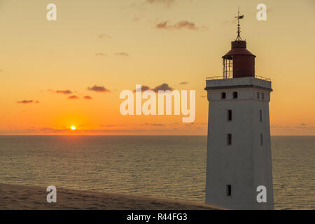 Alten, verlassenen Leuchtturm in Dänemark - Rubjerg Knude Stockfoto