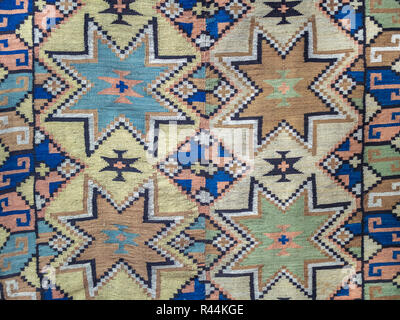 Traditionelle moldawische alter Teppich, Hintergrund Textur Stockfoto