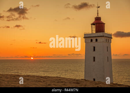 Alten, verlassenen Leuchtturm in Dänemark - Rubjerg Knude Stockfoto