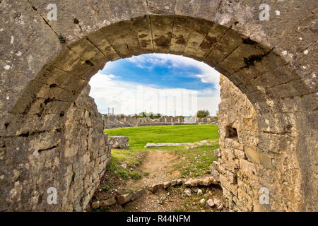 Solin antiken Arena alte Ruinen Stockfoto