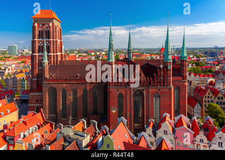 St. Maria Kirche in Danzig, Polen Stockfoto