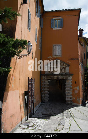 Labin ist eine Stadt in der Grafschaft Istrien, Kroatien. Stockfoto