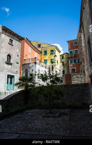 Labin ist eine Stadt in der Grafschaft Istrien, Kroatien. Stockfoto