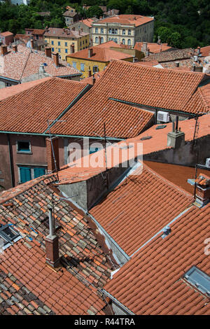 Labin ist eine Stadt in der Grafschaft Istrien, Kroatien. Stockfoto