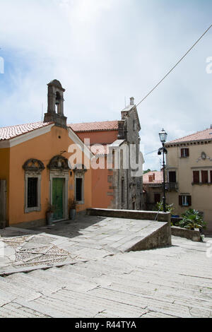 Labin ist eine Stadt in der Grafschaft Istrien, Kroatien. Stockfoto