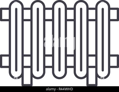 Kühler Symbol Leitung Konzept. Kühler Vector Linear Abbildung, Symbol, Zeichen Stock Vektor