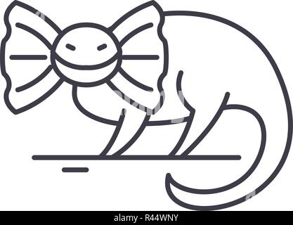 Reptile Symbol Leitung Konzept. Reptile Vector Linear Abbildung, Symbol, Zeichen Stock Vektor