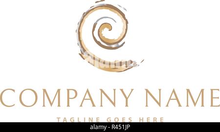 Abstrakte Shell vektor Logo Image Stock Vektor