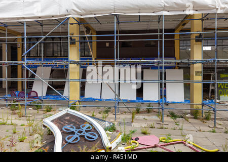 Abriss des Schlosses Markt, Exchange Street, Sheffield, Vereinigtes Königreich Stockfoto