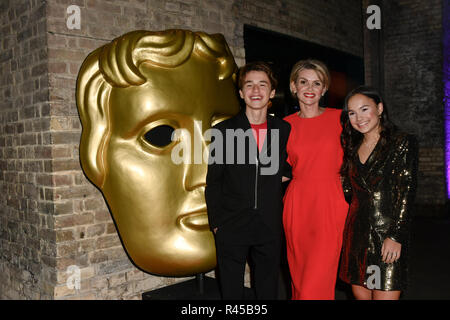 Arrivers Gäste bei den BAFTA Awards 2018 Kinder im Ringlokschuppen am 25. November 2018, London, UK. Stockfoto