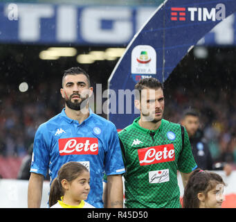 November 25, 2018 - Neapel, Kampanien, Italien, 2018-11-25, italienische Serie A SSC Neapel - SC Chievo Verona. in Bildern. Endergebnis SSC Napoli 0:0 SC Chievo Verona. Quelle: Fabio Sasso/ZUMA Draht/Alamy leben Nachrichten Stockfoto