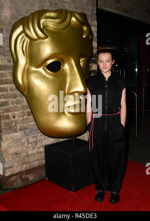 Bella Ramsey arrivers bei der BAFTA Awards 2018 Kinder im Ringlokschuppen am 25. November 2018, London, UK. Stockfoto