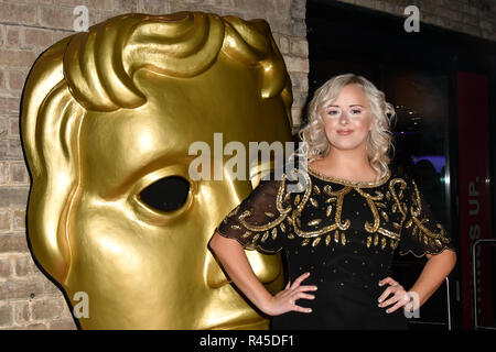 Katie Thistleton arrivers bei der BAFTA Awards 2018 Kinder im Ringlokschuppen am 25. November 2018, London, UK. Stockfoto