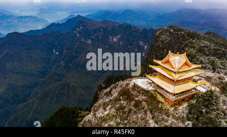 Golden Temple auf Wanfo Peak, guter Lage: Emeishan oder Emei Berg, Provinz Sichuan, China Stockfoto