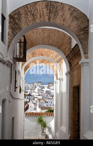 Torbogen Vejer de la Frontera Stockfoto