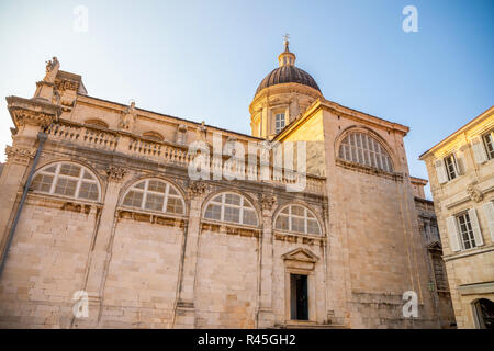 Hl. Blasius Kirche am Stradun Straße in der Altstadt von Dubrovnik, Kroatien Stockfoto