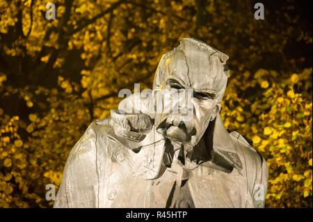 Statue von Marschall Jozef Pilsudski auf Joseph Pilsudski-platz in Danzig, Polen. 4. November 2018 © wojciech Strozyk/Alamy Stock Foto Stockfoto