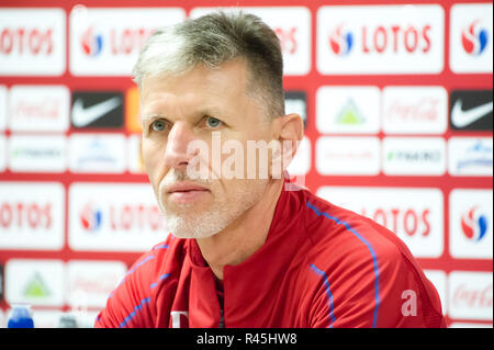 Jaroslav Šilhavý, Manager der Tschechischen Nationalmannschaft, in Danzig, Polen. 14. November 2018 © wojciech Strozyk/Alamy Stock Foto Stockfoto