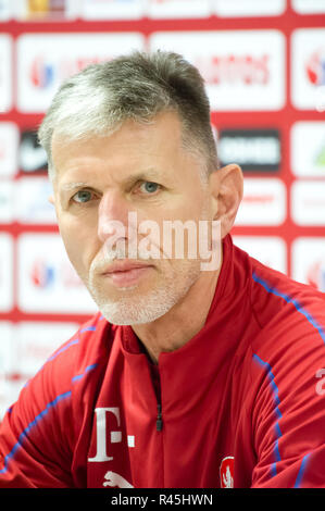 Jaroslav Šilhavý, Manager der Tschechischen Nationalmannschaft, in Danzig, Polen. 14. November 2018 © wojciech Strozyk/Alamy Stock Foto Stockfoto