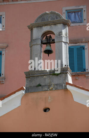 Glockenturm in Labin, Kroatien Stockfoto