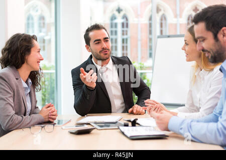 Chef Position ein Wiedersehen mit Partnern Stockfoto