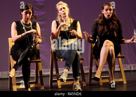 NEW YORK, NY - AUGUST 07: Darsteller von HIST123 während der pressevorstellung für FringeNYC 2012 an der neuen Schule für Schauspiel am 7. August 2012 in New York City. (Foto von Steve Mack/S.D. Mack Bilder) Stockfoto