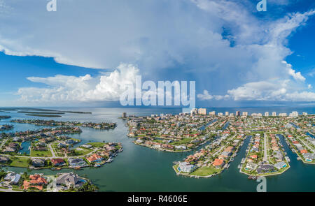 Marco Island Coastal Luftaufnahmen Stockfoto