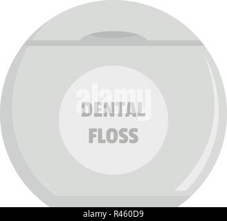 Neue zahnseide Symbol. Flache Darstellung der neuen Zahnseide vektor Symbol für Web isoliert auf weißem Stock Vektor