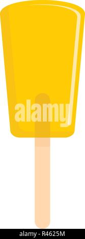Gelbe Eis Symbol. Flache Darstellung des gelben Eis vektor Symbol für Web isoliert auf weißem Stock Vektor