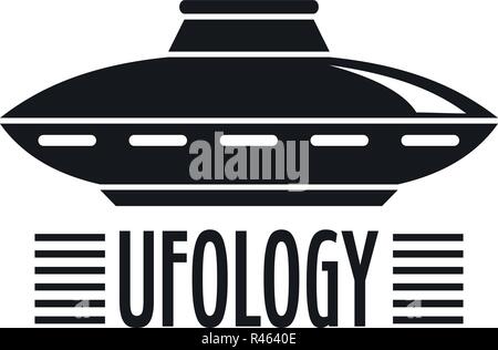 Die ufologie Schiff Logo. Einfache Abbildung der Ufologie Schiff vektor Logo für Web Design auf weißem Hintergrund Stock Vektor