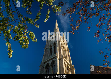 Louth, Lincolnshire, Großbritannien, Oktober 2018, St. James Kirche Stockfoto