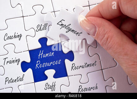 Human Resources - Rekrutierung und Entwicklung Stockfoto