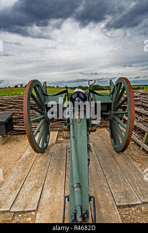 Kanone in der Gedenkstätte die Schlacht bei Düppel 1864 Stockfoto