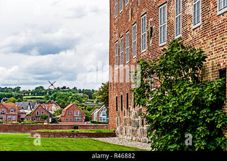 Dänemark: Sonderburger Schloss; Deutschland: Schloss Sonderburg Stockfoto