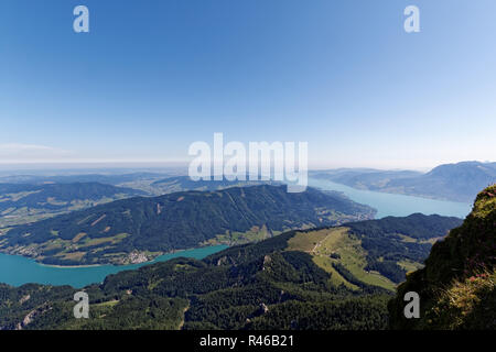 Blick vom Schafberg (Salzkammergut) Stockfoto