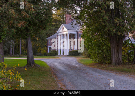 Ursprünglich im Jahr 1805 für Marsh Familie erbaut. Verkauft an Frederick Billings 1869 und machte grossen Erneuerungen. 1869 Boston Architekten William Ralph Em Stockfoto