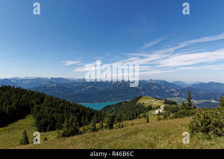 Blick vom Schafberg (Salzkammergut) Stockfoto