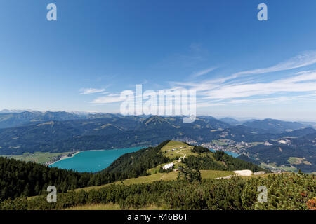 Blick vom Schafberg (Salzkammergut) Stockfoto