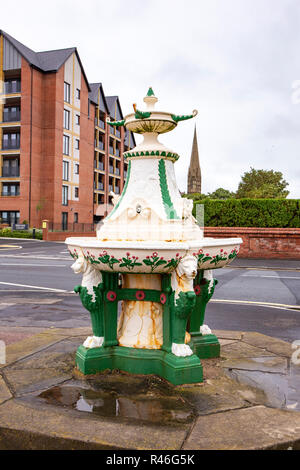 Trinkbrunnen an der Promenade in Lytham St Annes Lancashire, Großbritannien Stockfoto